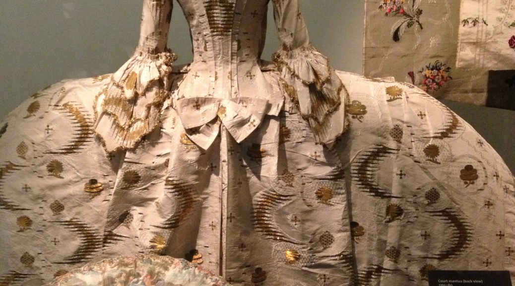 a magnificent gown at the Victoria and Albert Museum